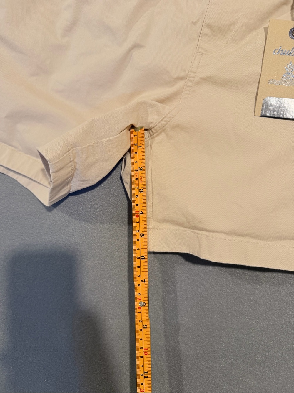 chubbies Men’s Tan Flat Front Casual Shorts - Picture 3 of 4